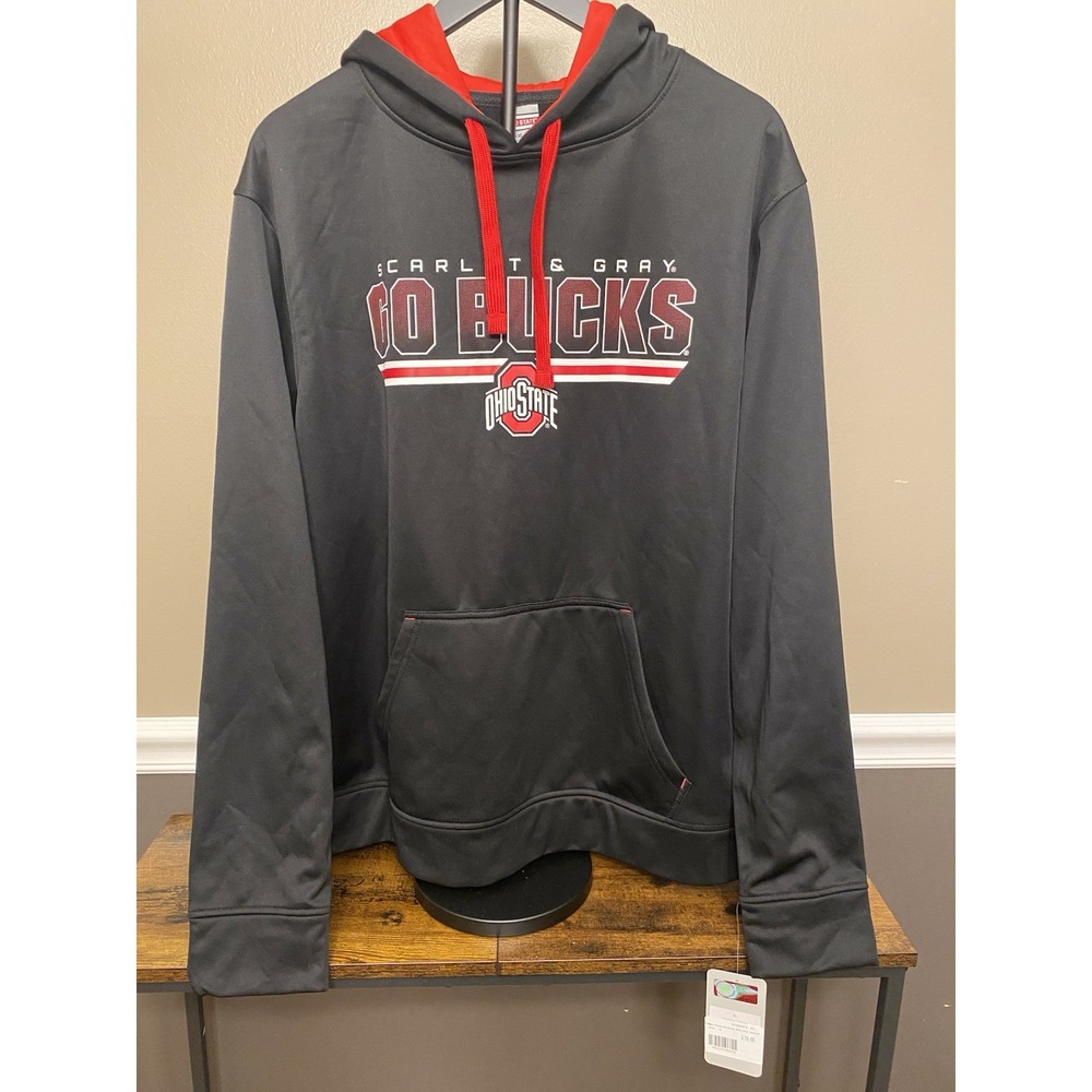 Ohio State Buckeyes Hoodie Mens XL Black OSU Sweatshirt Hooded Pullover Go Bucks
